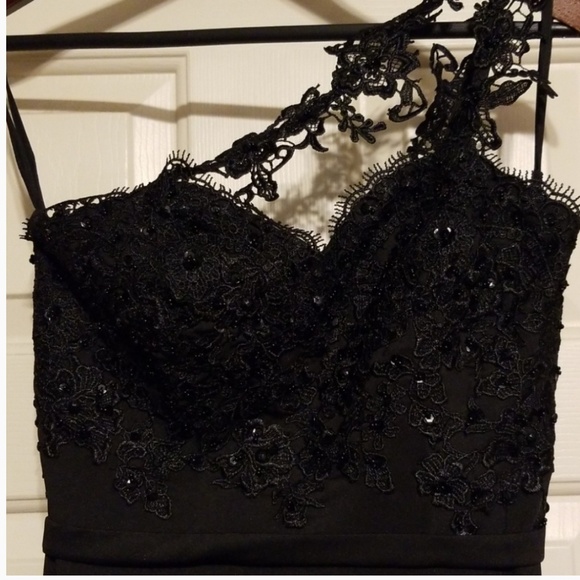 Black Formal Mermaid Dress (Prom) - Picture 5 of 6